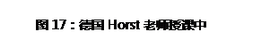 文本框: 图17：德国Horst老师授课中